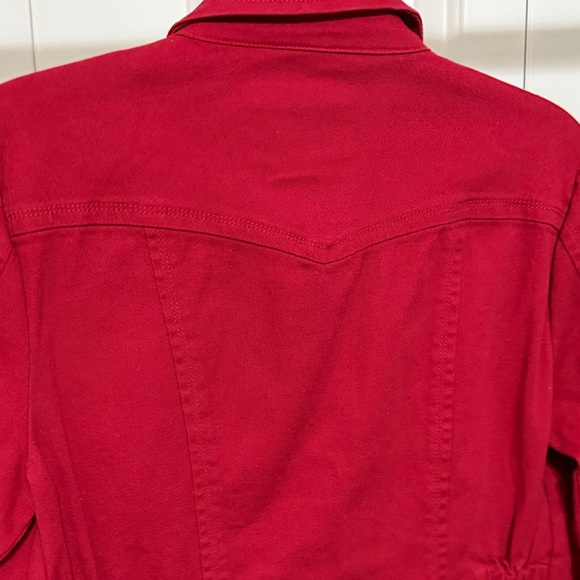 Ami Red Jean Jacket - Picture 9 of 12